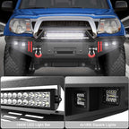 Tacoma Front Heavy Duty Steel Offroad Bumper w/ Winch Plate, Lights, D-rings for 2005 - 2015 Tacoma 2nd Gen Pickup Trucks image 2