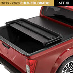 3-Fold Soft Tonneau Cover for 2015 - 2023 Chevrolet Colorado (6ft Box) image 0