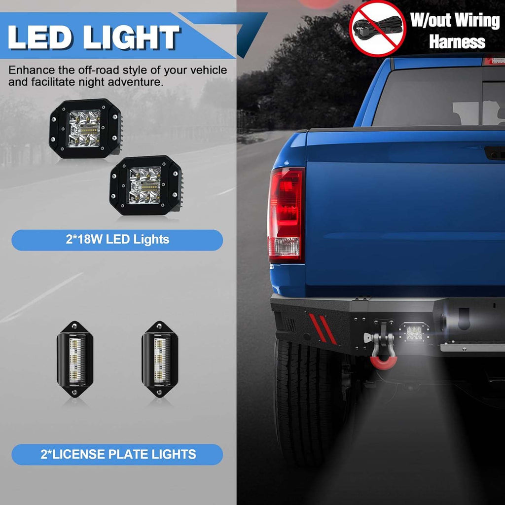 2010 - 2018 Dodge RAM 2500 3500 Heavy Duty Rear Bumper image 6