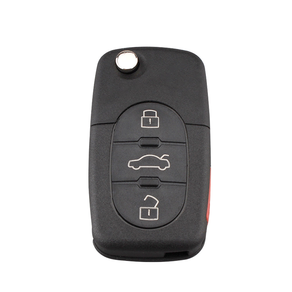 4 Buttons 4D0837231E 315Mhz ID48 Chip Car Key Fob Flip Remote Key For Audi A4 A6 A8 TT S4 S6 S8 image 0
