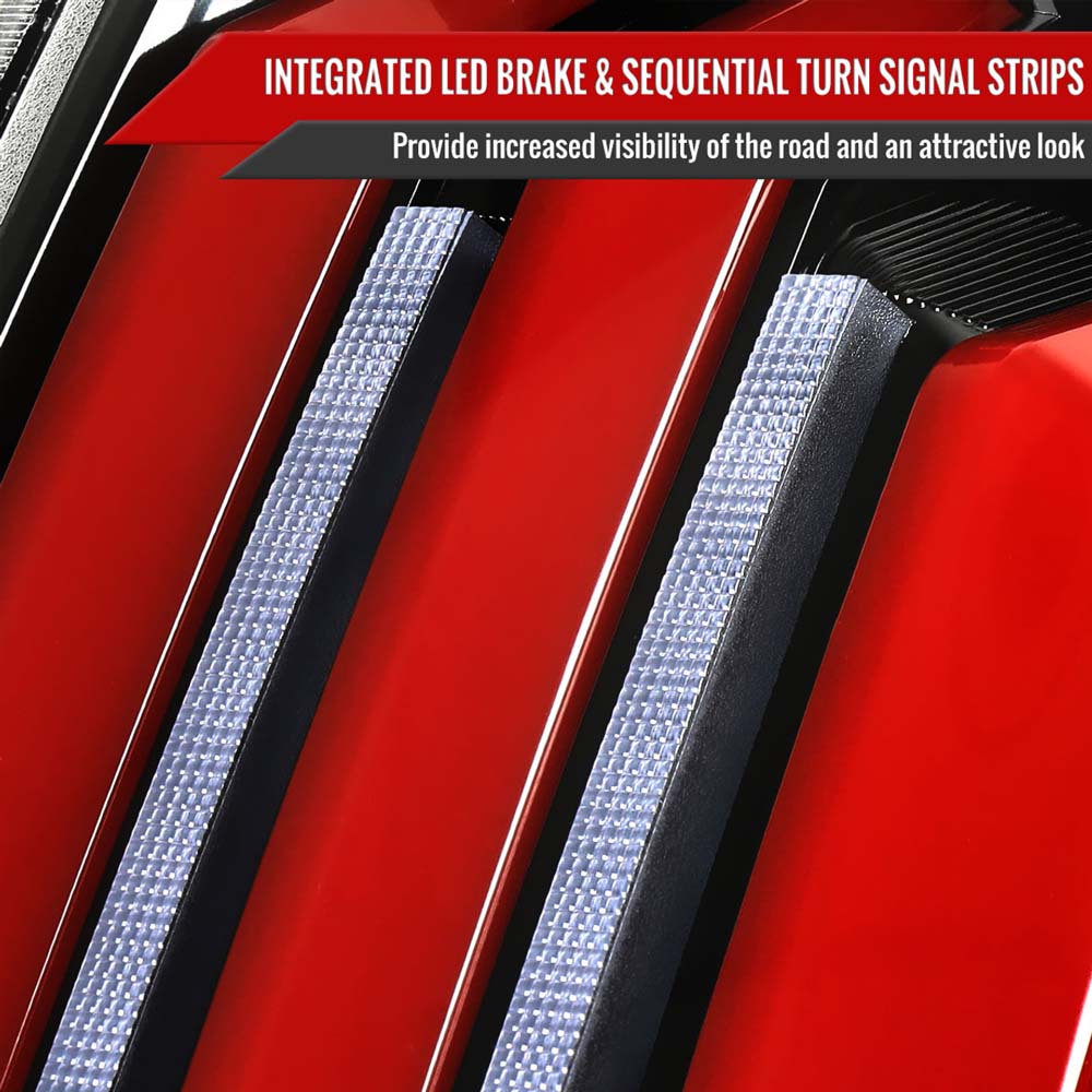 2014 - 2021 Toyota Tundra Facelift Style Full LED Tail Lights with Sequential Turn Signal (Jet Black Housing/Clear Lens) image 3