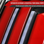 2014 - 2021 Toyota Tundra Facelift Style Full LED Tail Lights with Sequential Turn Signal (Jet Black Housing/Clear Lens) image 3