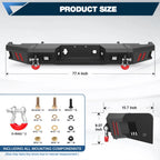 2011–2014 Silverado 2500/3500 & Sierra HD Heavy Duty Rear Bumper