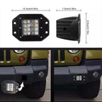 5" Flush Mount Led Light Bar 50W IP67 6500K image 1