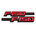 F-150 XLT Fender Emblems Badge (Black / Red) image 0