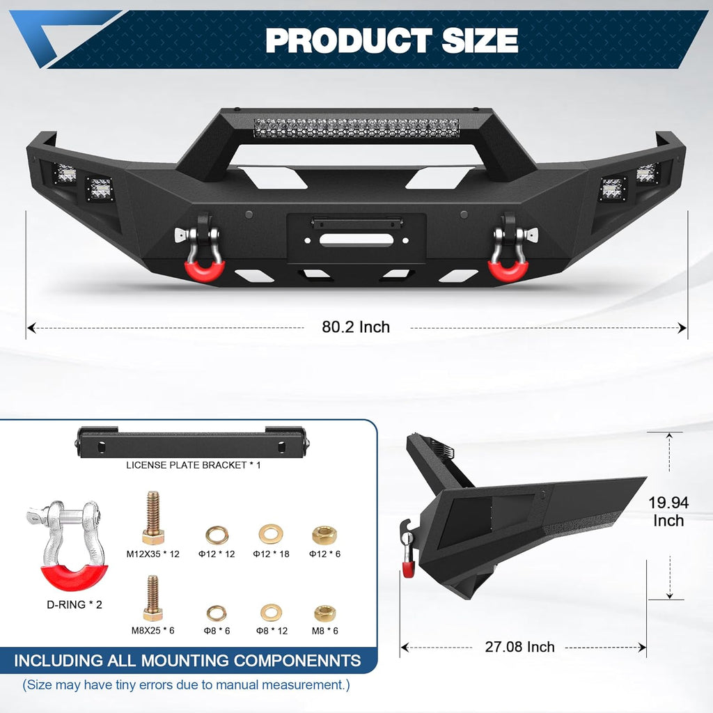 2016 - 2024 Nissan Titan Full Width Front Bumper