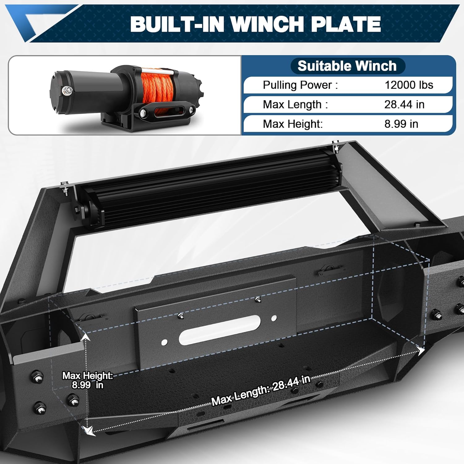 2016 - 2024 Nissan Titan Full Width Front Bumper