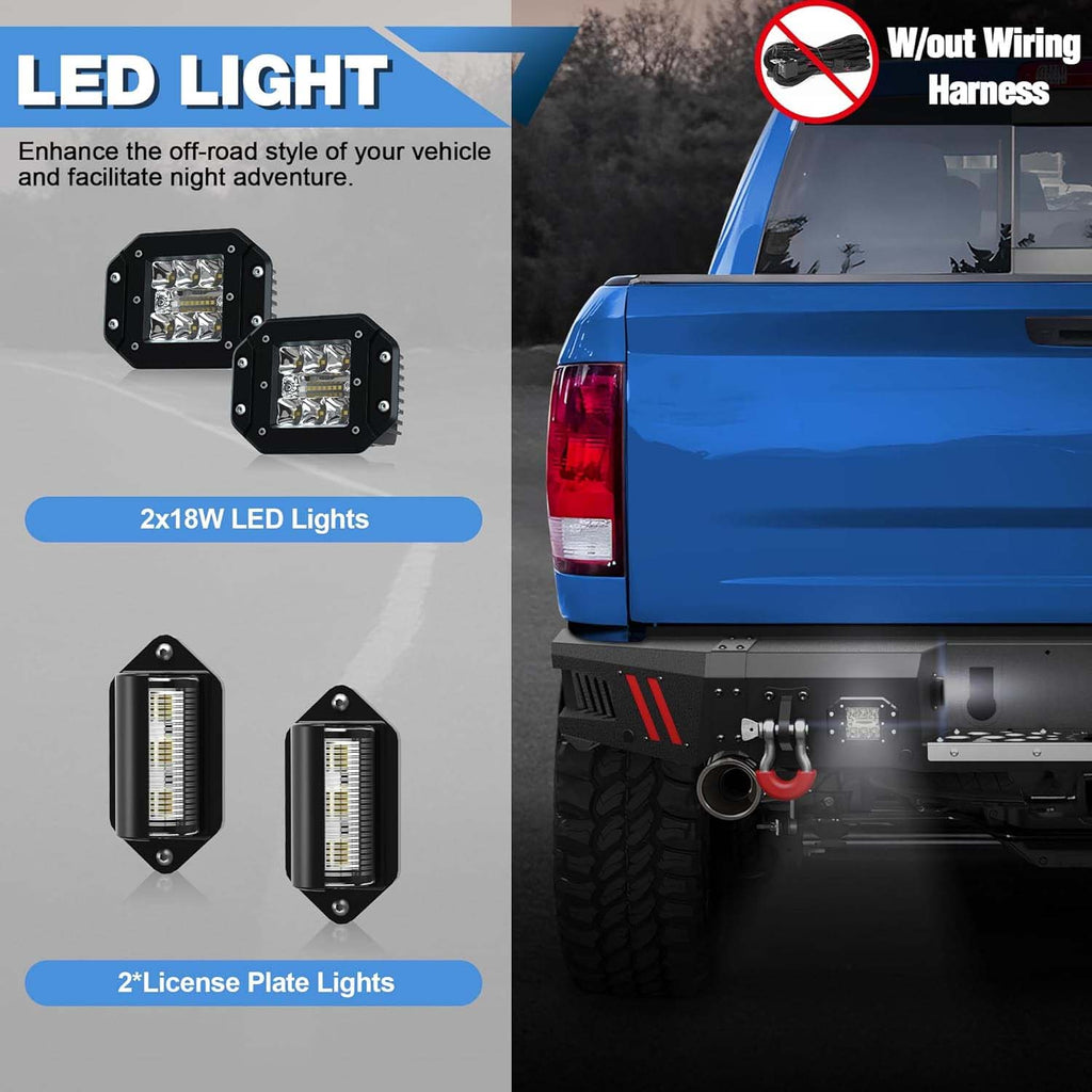 2009 - 2025 Ram 1500 Classic Rear Steel Bumper image 2