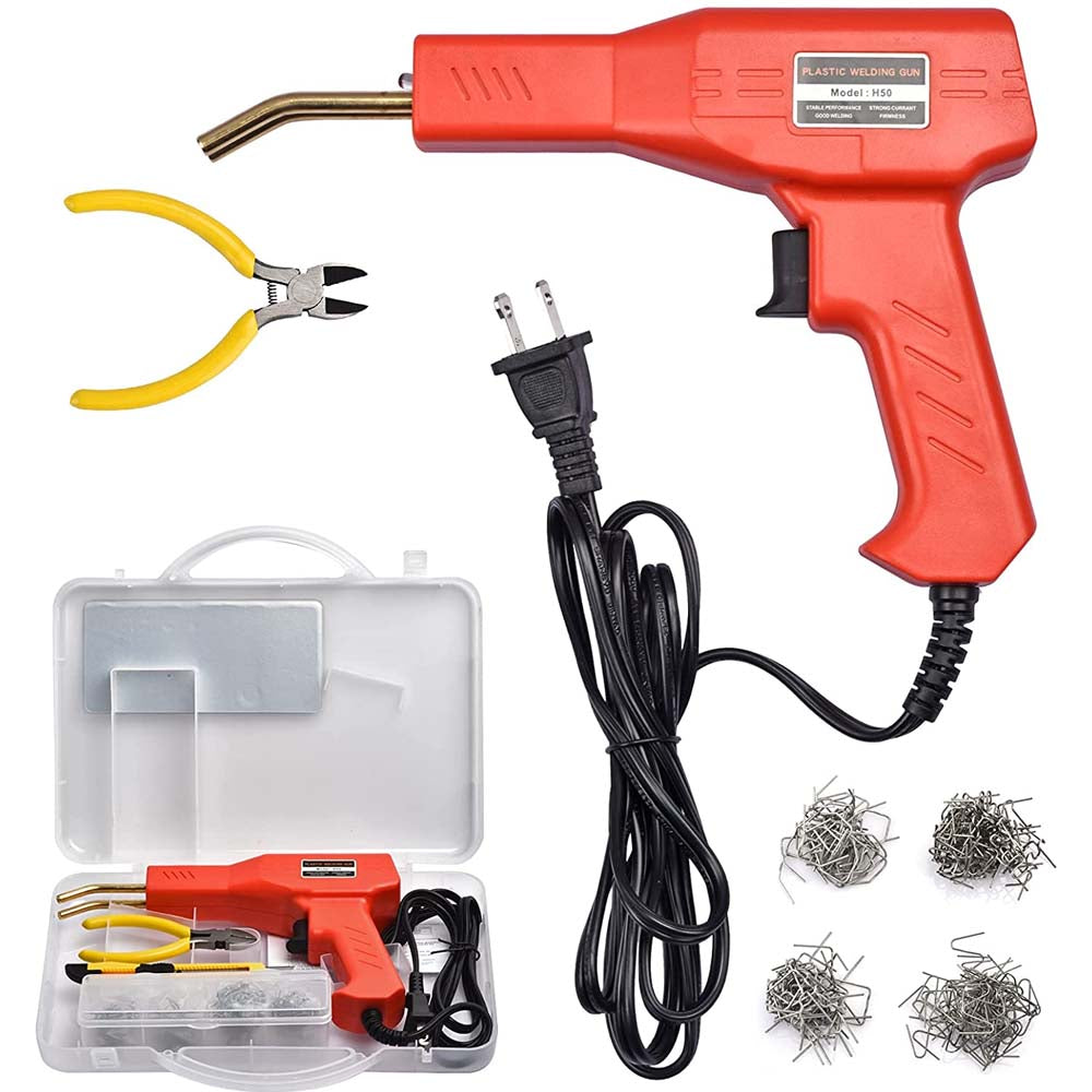 Plastic Welder Kit for Bumper Repair, 50w Hot Stapler Welding Gun image 0