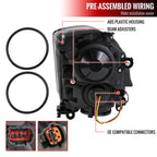 2003-2007 Infiniti G35 Coupe LED Bar Projector Headlights w/ Sequential Turn Signals (Matte Black Housing/Clear Lens) image 3