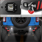 2021 - 2023 Ford Bronco Steel Rear Bumper With LED Lights image 5