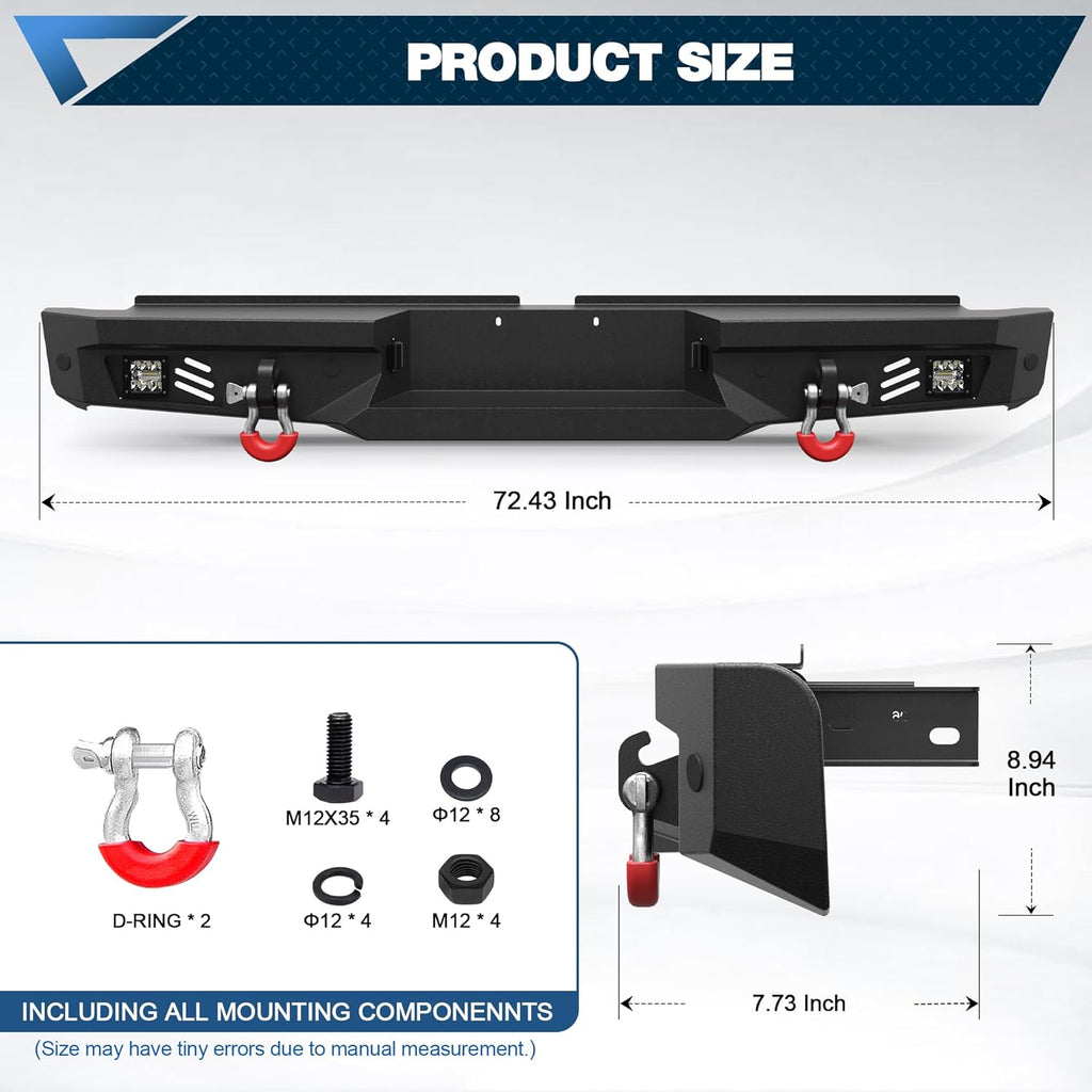 2000–2006 Toyota Tundra Heavy Duty Rear Bumper