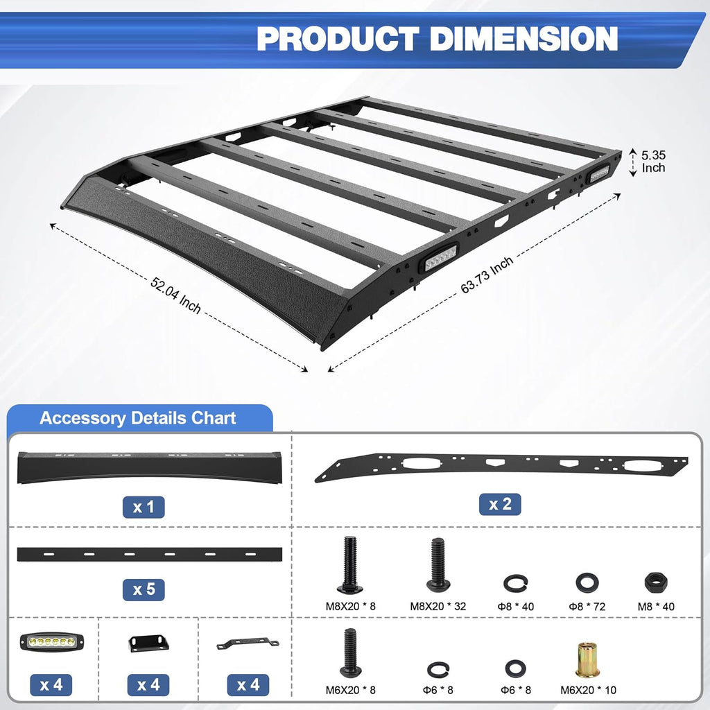 2007–2021 Toyota Tundra CrewMax Roof Rack Platform