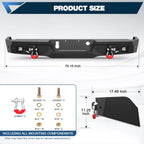 2019–2025 Silverado & Sierra 1500 Heavy Duty Rear Bumper