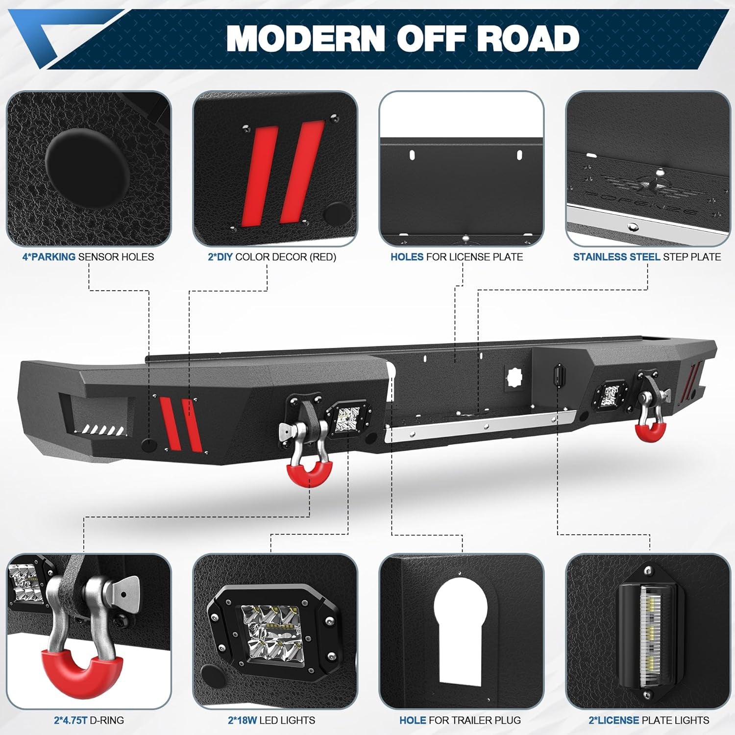 2020–2026 Silverado 2500/3500 & Sierra HD Heavy Duty Rear Bumper