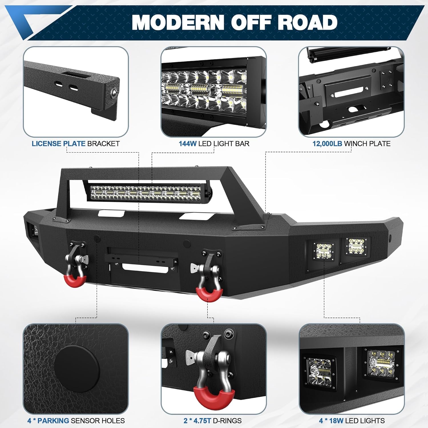 2021–2024 Ford F-150 Heavy Duty Front Bumper