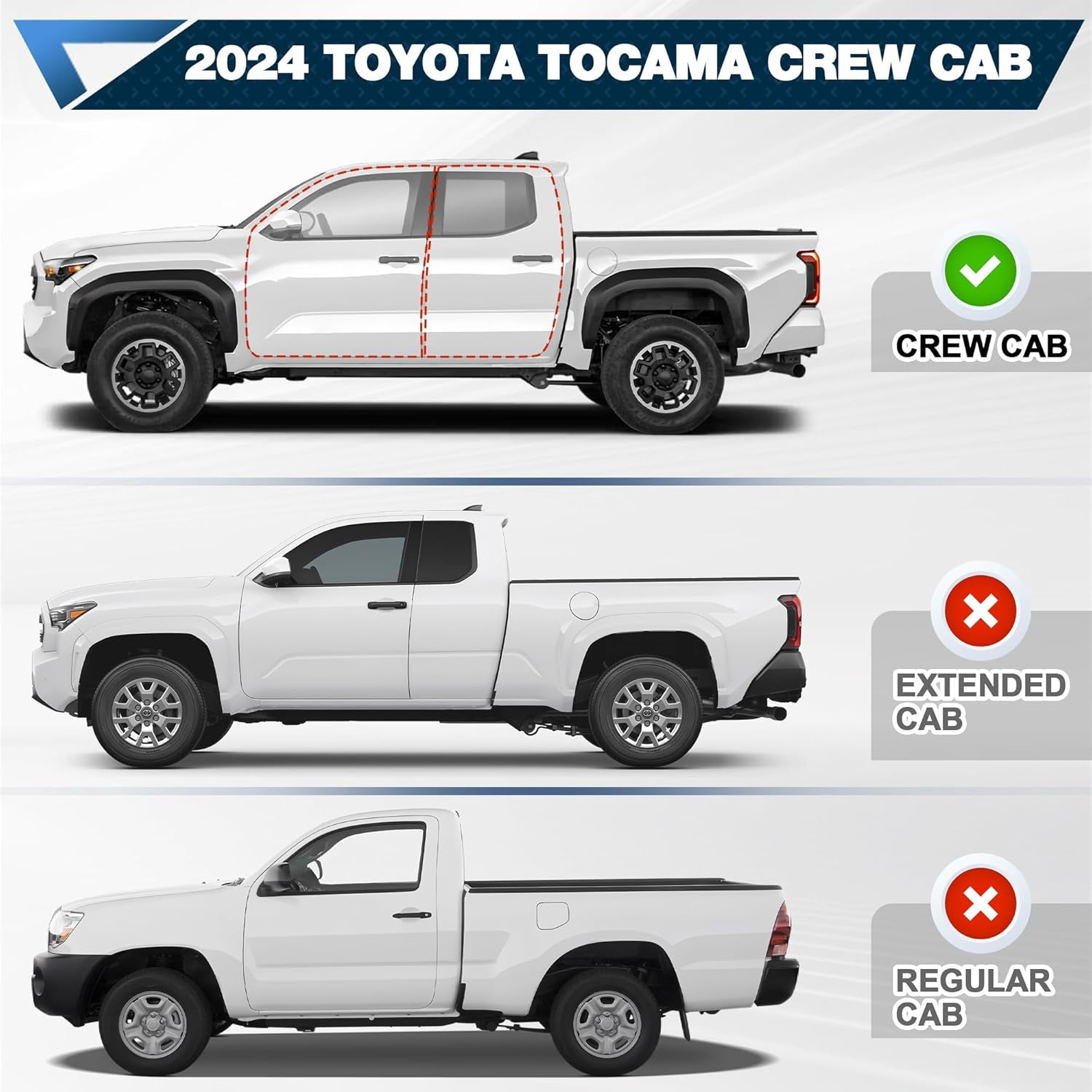 2024–2025 Toyota Tacoma Crew Cab Roof Rack Platform