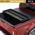 3-Fold Soft Tonneau Cover for 2015 - 2023 Chevrolet Colorado (5ft Box) image 0