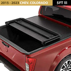 3-Fold Soft Tonneau Cover for 2015 - 2023 Chevrolet Colorado (5ft Box) image 0