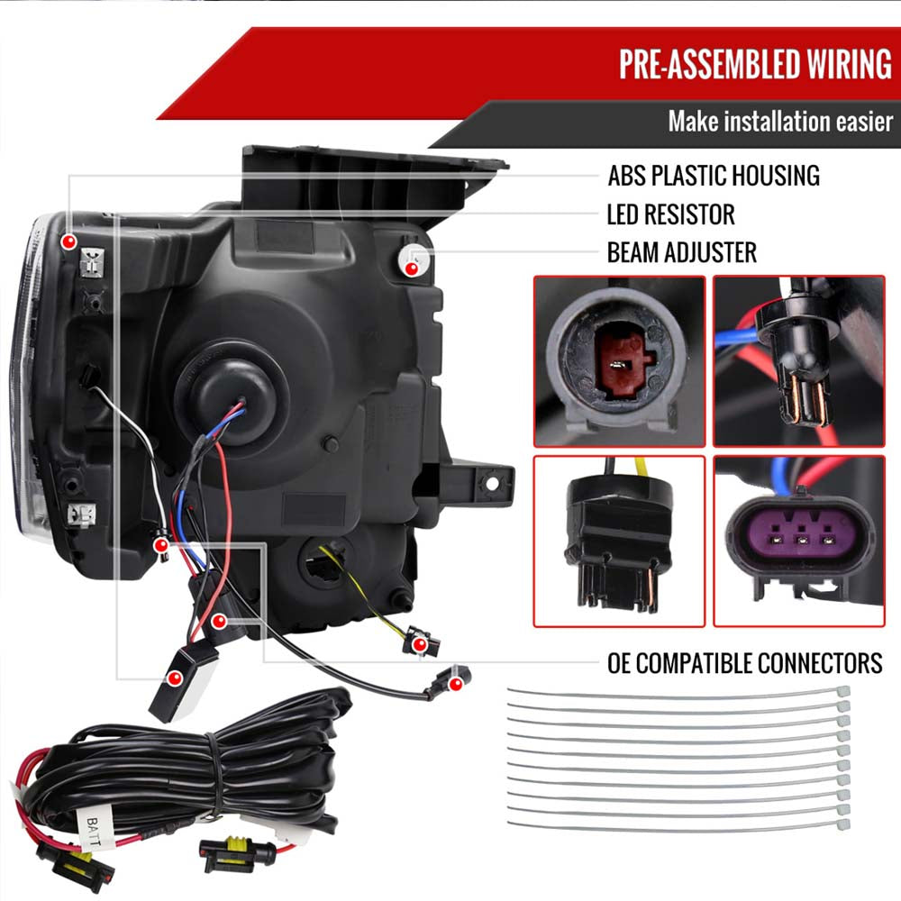 2009-2014 Ford F-150 Projector Headlight Assembly w/ LED image 4