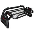 Adjustable Width Black Powder Coated Extended Roll Sports Bar With Basket image 0