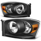 Assembly Compatible with 2006-2008 Dodge Ram 1500 / 2006-2009 Dodge Ram 2500 3500 Black Housing image 0