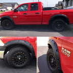 2009 - 2022 Dodge RAM 1500 Classic Body Pocket Style Fender Flares Textured image 6