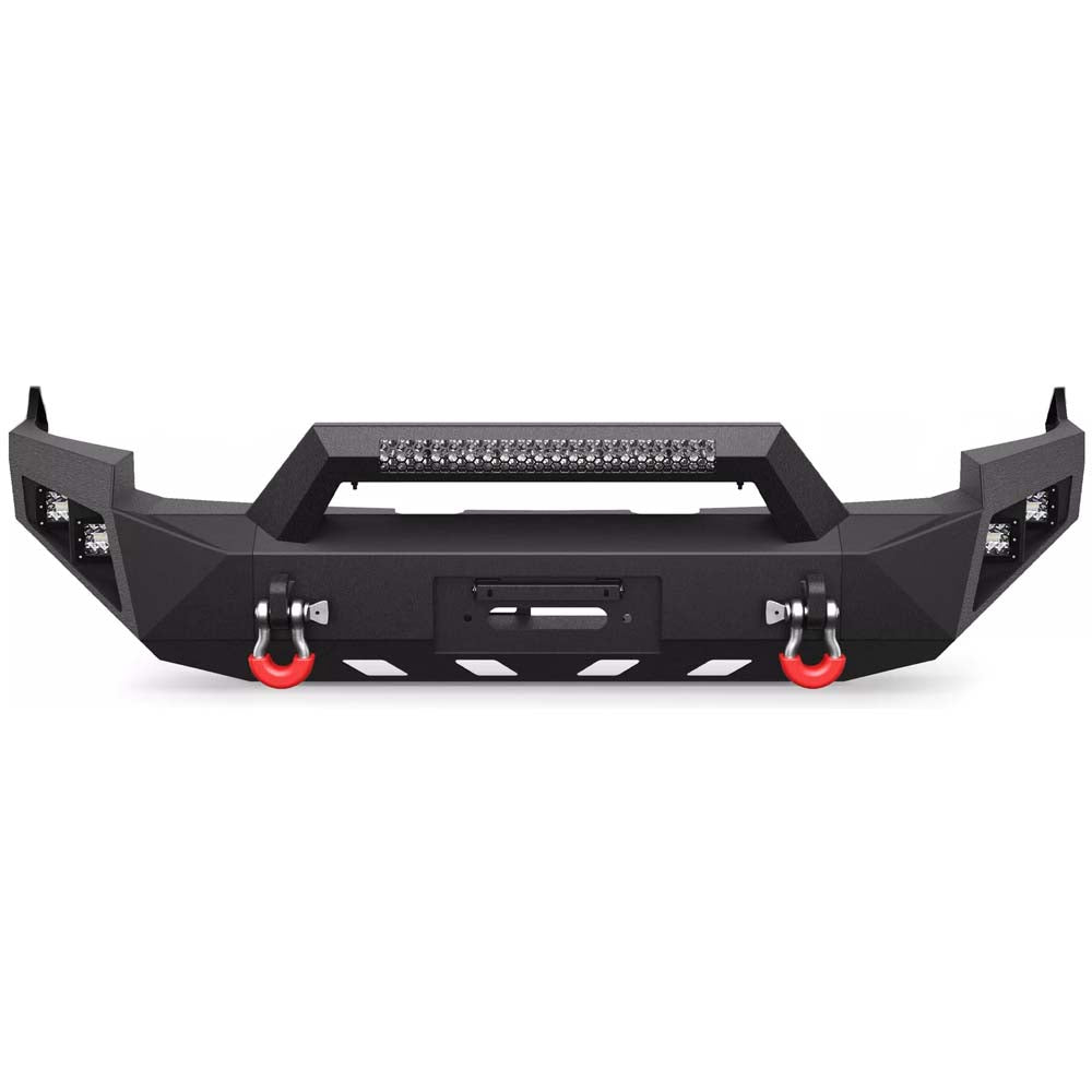 2009 - 2012 Dodge RAM 1500 Full Width Front Bumper - With Winch Plate, LED Lights, D-rings image 0