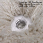 Wool Buffing Pads with Hook and Loop 8 inch Polishing Pad for Compound Cutting & Polishing image 1