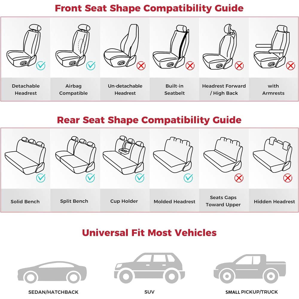 Premium 3D Seat Covers Set for Sedan and SUV image 1