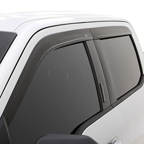 09-18 Dodge RAM 1500 Crew Cab Window Visor In-Channel Window Deflectors 4pc - Matte Black image 0
