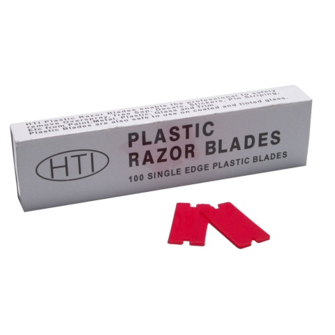 HTI Plastic Razor Blades -100 image 0