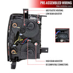 2014-2015 Chevrolet Silverado 1500 Switchback Sequential LED Bar Projector Headlights (Matte Black Housing/Clear Lens/Black Trim) image 6