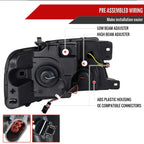 2004 - 2008 Ford F-150 Switchback Sequential LED C-Bar Projector Headlights (Matte Black Housing/Clear Lens) image 2