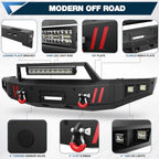 2019–2024 RAM 1500 New Body Front Steel Bumper image 1