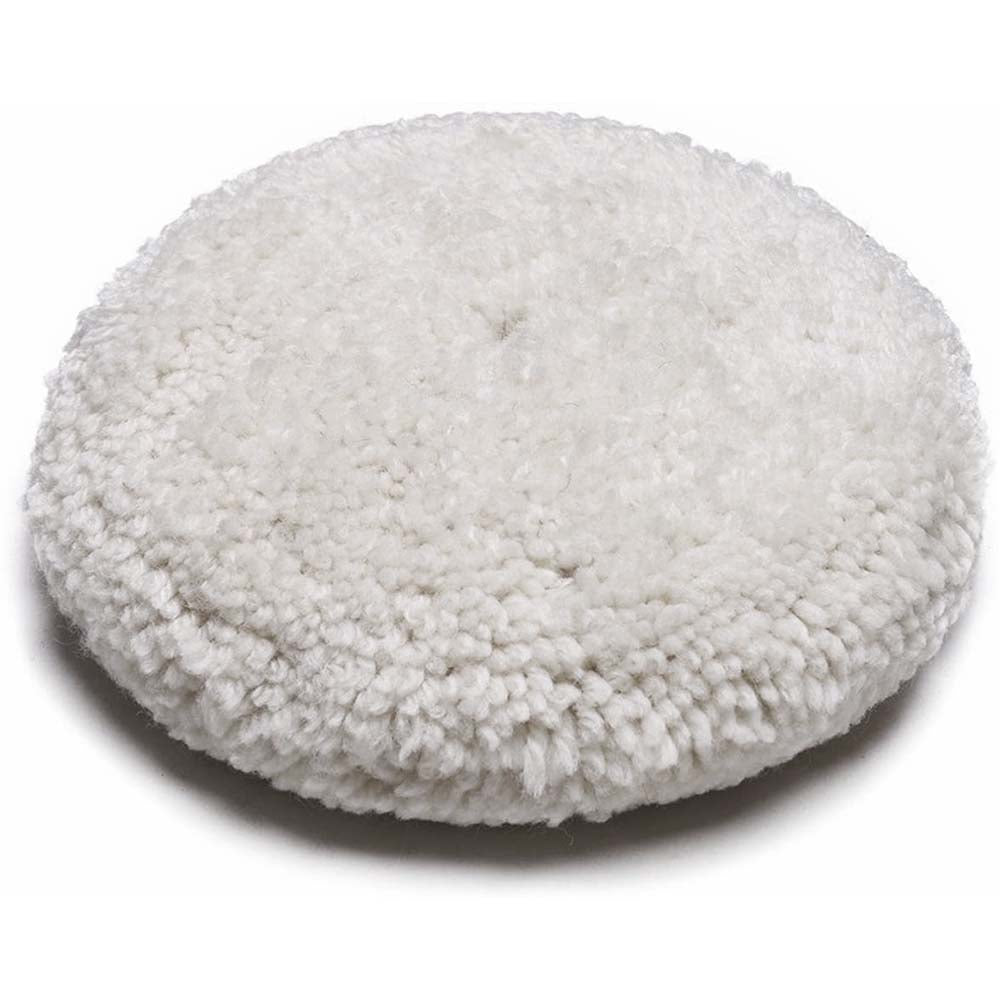 Wool Buffing Pads with Hook and Loop 8 inch Polishing Pad for Compound Cutting & Polishing image 0