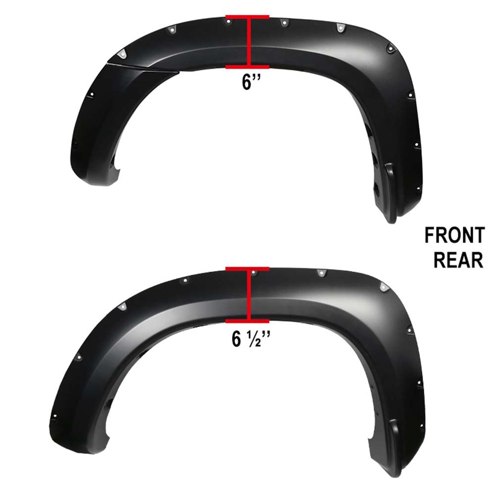 2005 - 2011 Toyota Tacoma Pocket Style Fender Flares (6ft) image 1