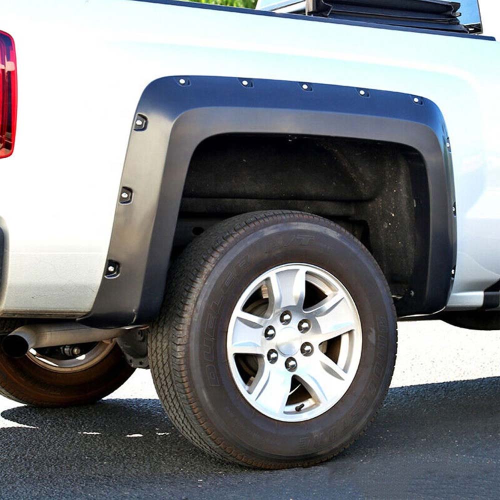 2014 - 2018 Chevrolet Silverado 1500 2500HD 3500HD Pocket Style Fender Flares (5.8ft Bed) image 1