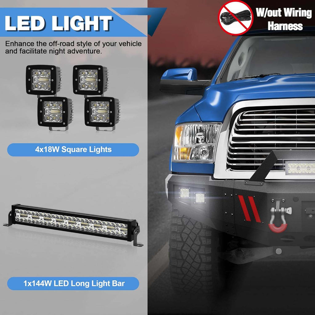 2010 - 2018 RAM 2500 3500 Front Steel Bumper image 2