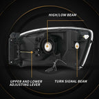 Assembly Compatible with 2006-2008 Dodge Ram 1500 / 2006-2009 Dodge Ram 2500 3500 w/ LED BAR Chrome Housing image 2