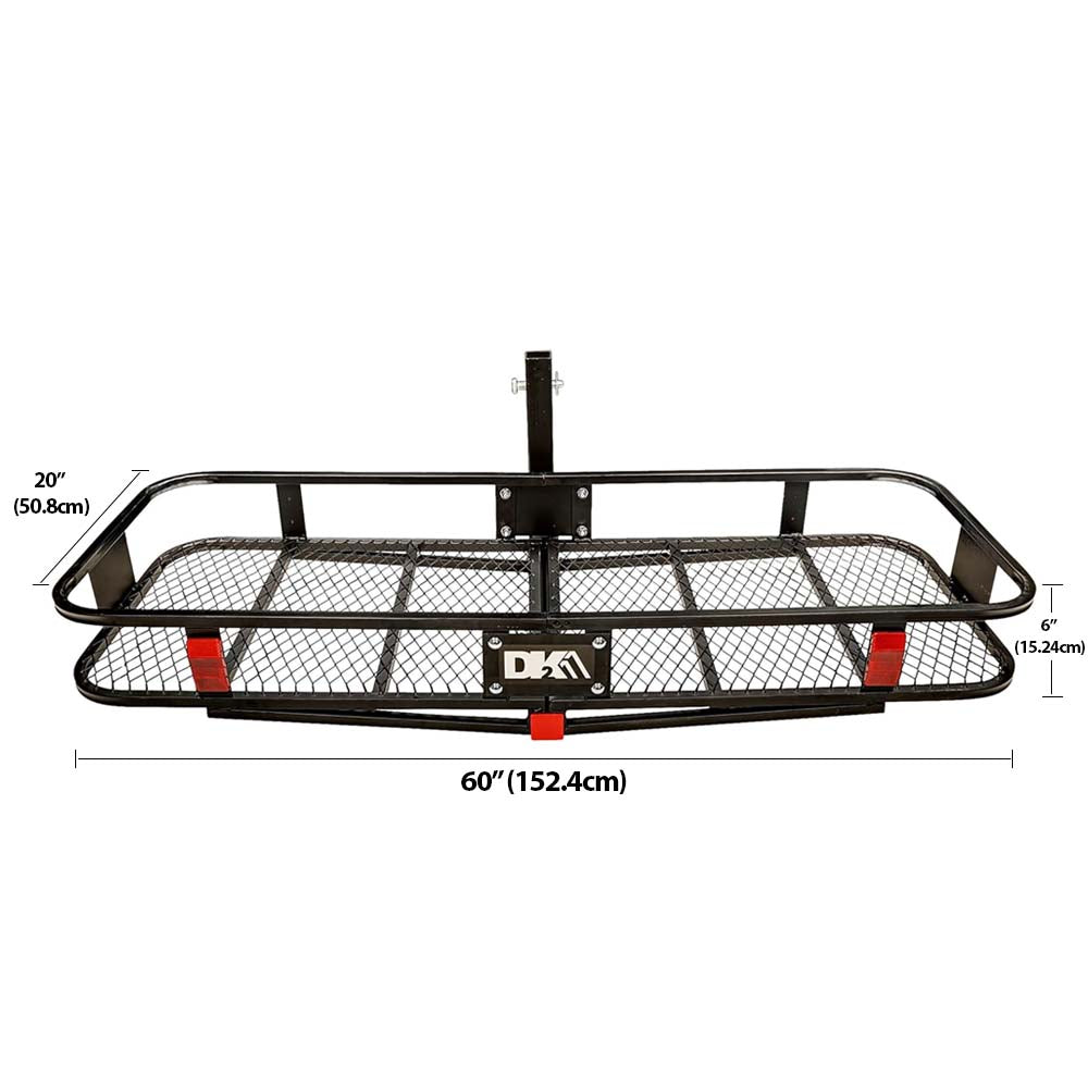 Hitch Mounted Folding Cargo Carrier 500lbs 2 inch Receiver image 3
