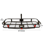 Hitch Mounted Folding Cargo Carrier 500lbs 2 inch Receiver image 3
