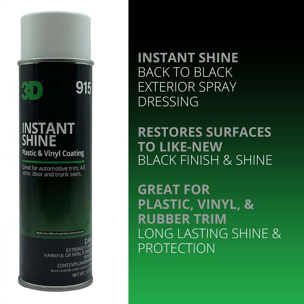 3D Instant Shine Trim, Vinyl, Plastic Spray (AEROSOL) 11OZ image 1