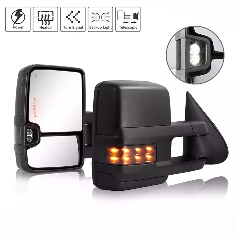 2014-2018 CHEVROLET SILVERADO / GMC SIERRA Towing Mirrors image 0