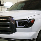 2007 - 2013 Toyota Tundra / 2008 - 2017 Sequoia Switchback Sequential LED C-Bar Projector Headlights (Black Housing/Clear Lens) image 5