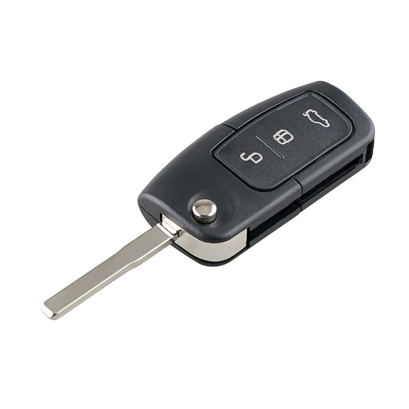 3 Buttons 433 mhz ID60/4D60 Chip Folding Flip Fob Remote Car Key For Ford Focus Mondeo Fiesta C S MAX Galaxy image 0