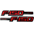 F-150 FX4 Fender Emblems Badge (Black / Red) image 0