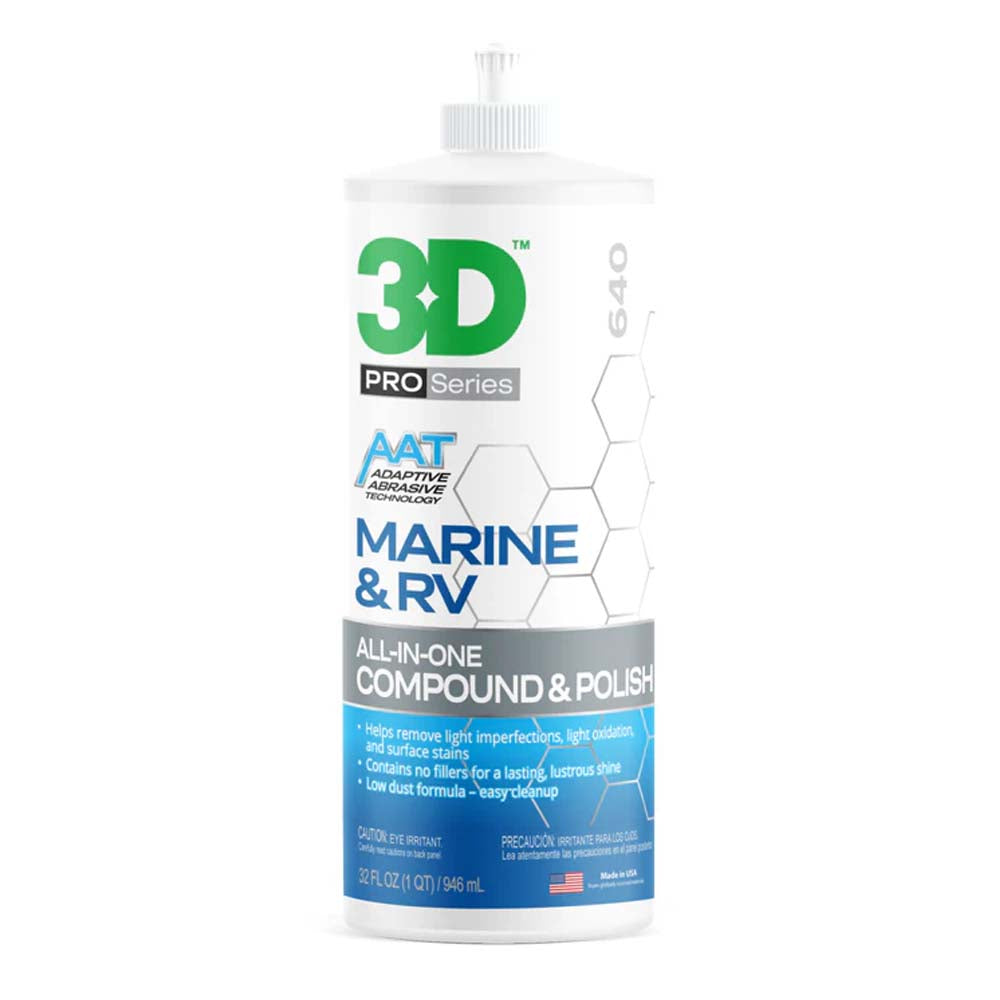 3D MARINE ALL IN ONE COMPOUND & POLISH 32OZ image 0