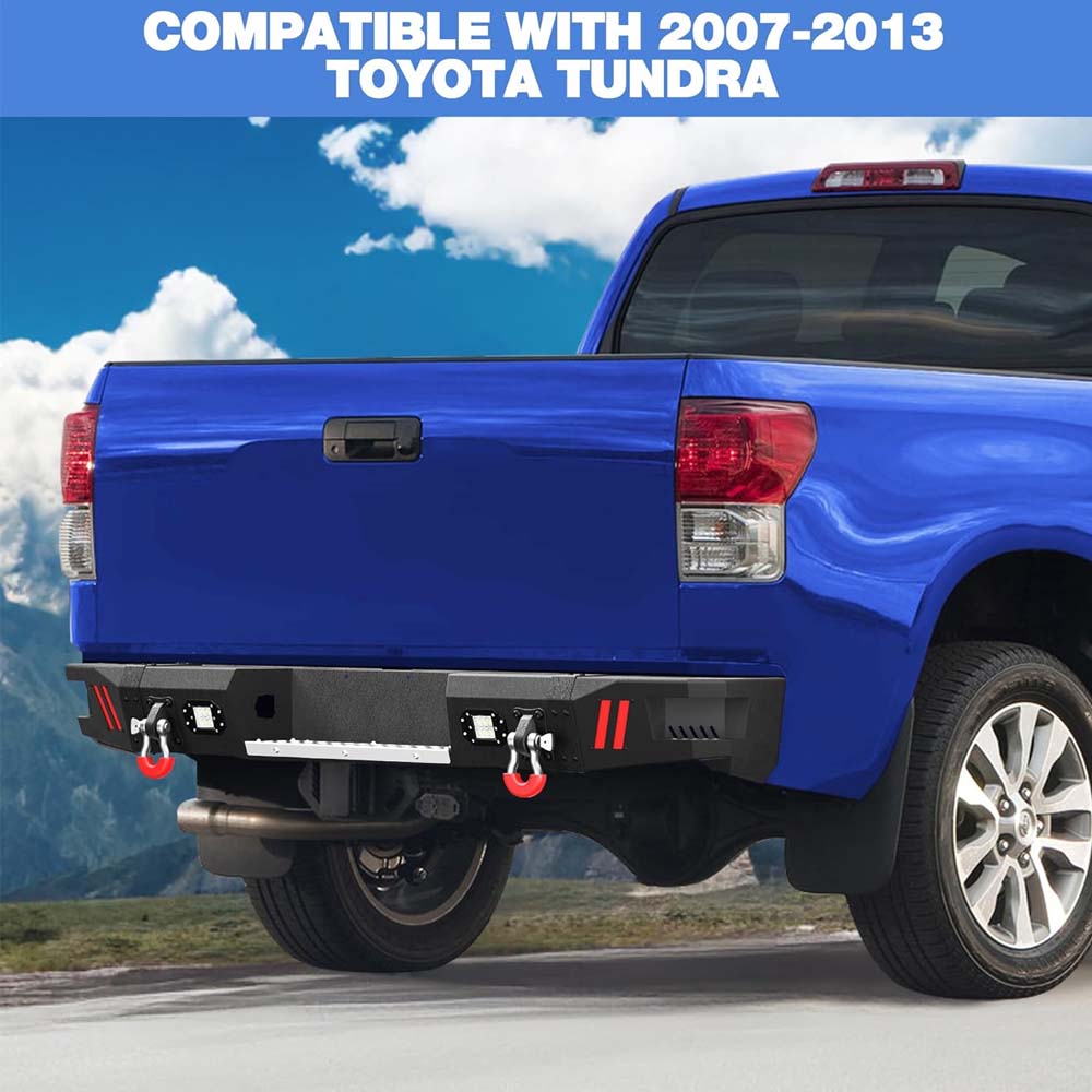 2007 - 2013 Tundra Rear Steel Bumper With LED Lights image 6