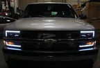 1999-2002 CHEVROLET SILVERADO 1500 LED Bar Fabric Style Headlight Assembly image 2